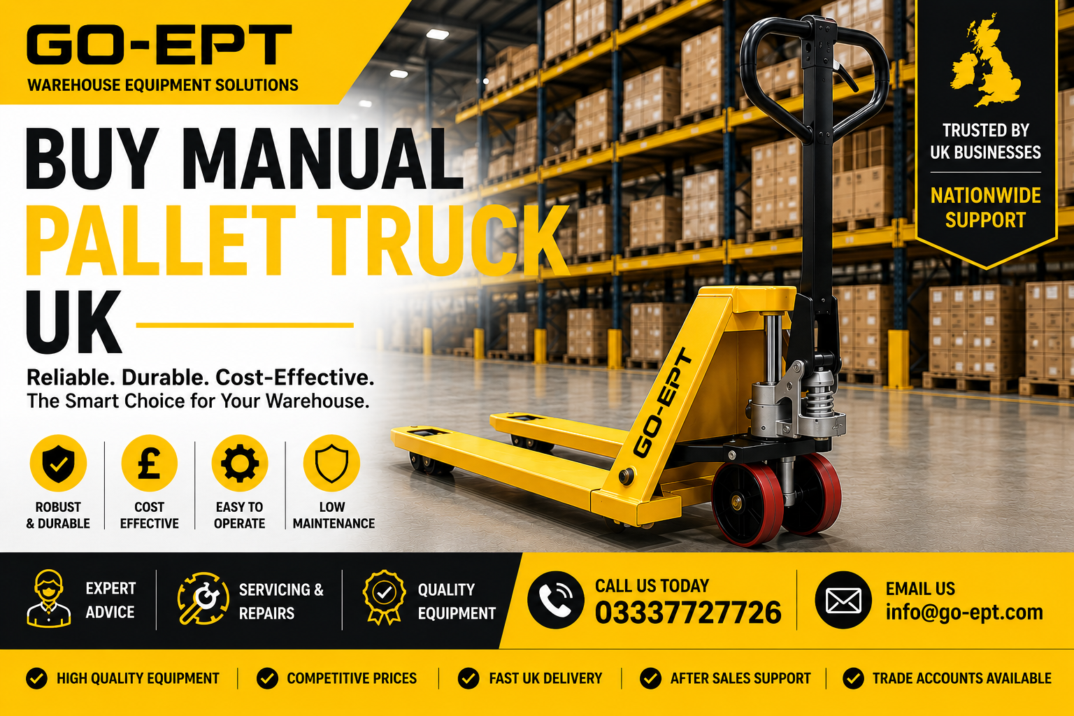 Buy manual pallet truck UK warehouse operations