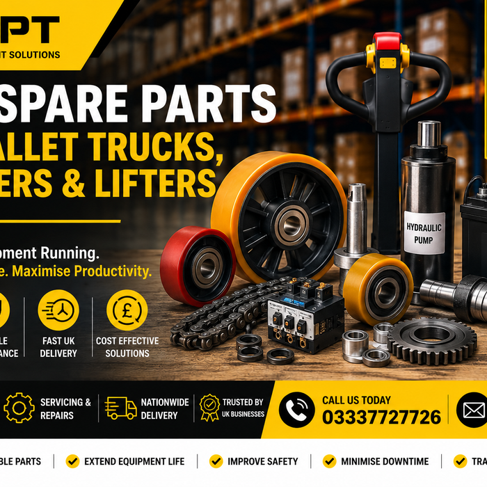 Buy spare parts for pallet trucks stackers and lifters in UK warehouse operations