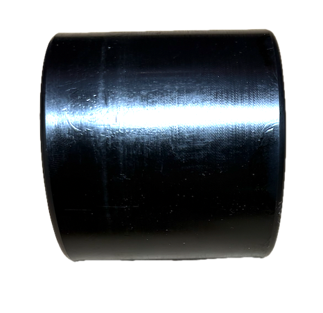 Black nylon pallet truck wheel 80mm diameter 70mm width