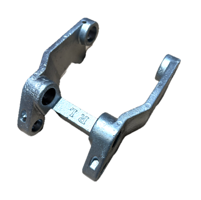 Galvanised wheel fork for manual pallet trucks