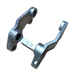Galvanised wheel fork for manual pallet trucks
