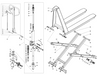 High lift pallet truck technical drawing