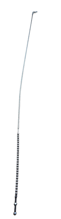 Lowering rod valve bar for high lift pallet trucks