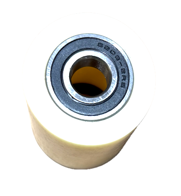 Nylon pallet truck wheel 70mm width x 60mm diameter for low profile pallet trucks
