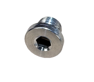 Oil filler plug for stainless steel pallet trucks