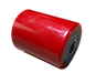 Red PU wheel for manual pallet trucks, 93mm width and 74mm diameter, fits a wide range of models, including low lift 75mm models and Crown PTH50 models