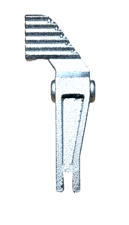Stainless steel pallet truck lowering arm