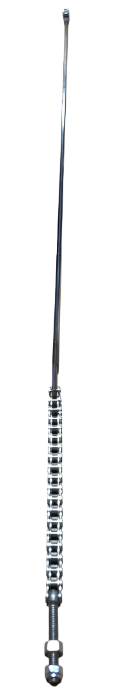 Stainless steel pallet truck lowering rod and chain
