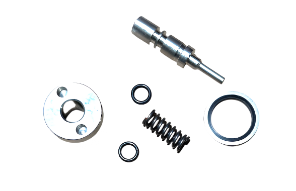 Stainless steel pallet truck lowering valve assembly