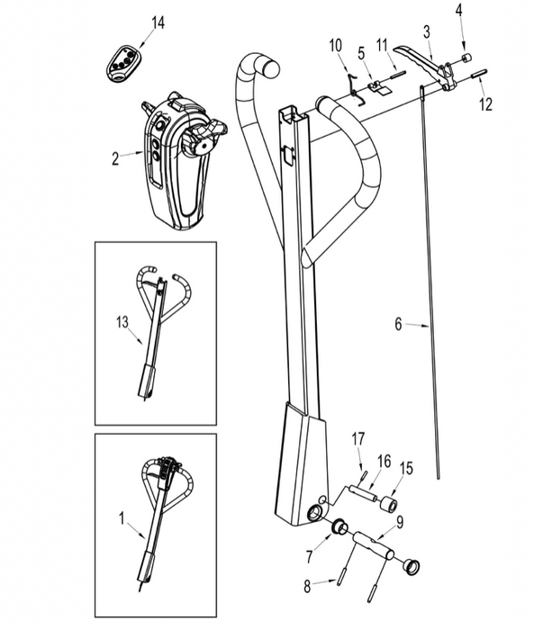 Staxx semi electric pallet truck control pod