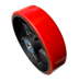 Steel centre and red pu pallet truck wheel 200 x 50