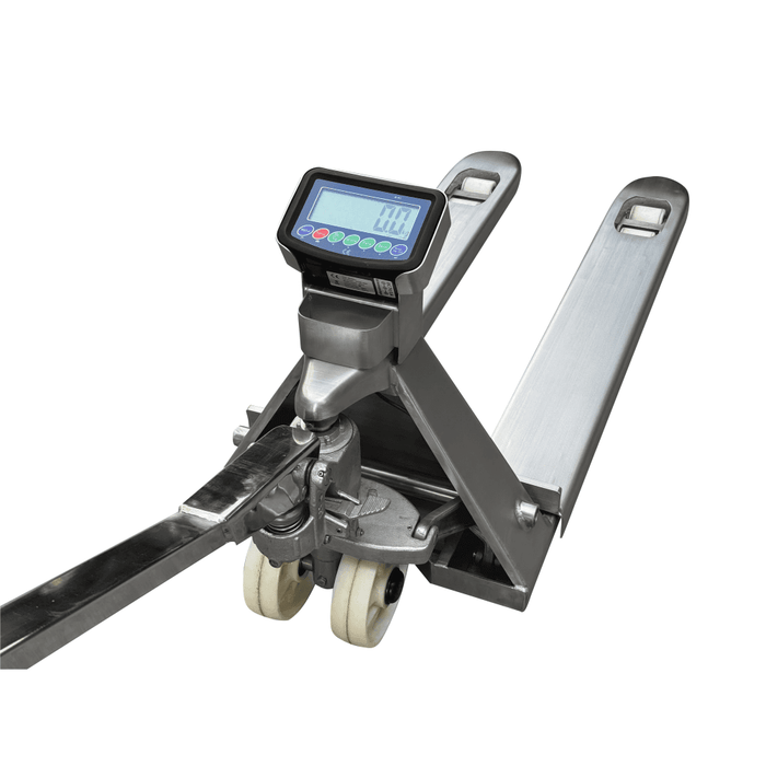 WH-25SS Stainless Steel Pallet Truck with Weigh Scale - 2500kg Capacity